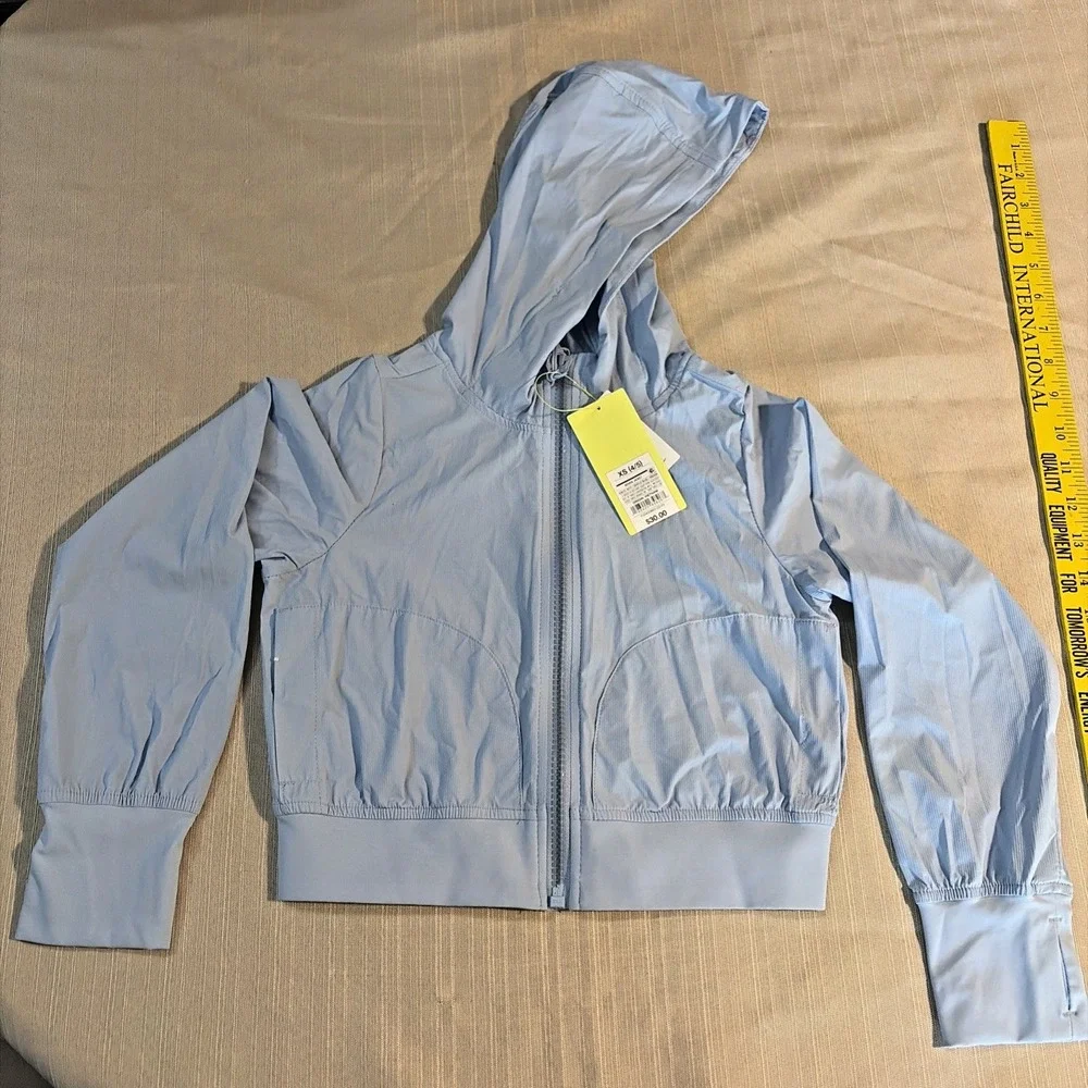 All In Motion™ Woven Jacket In Gentle Blue - Girls XS (4/5)